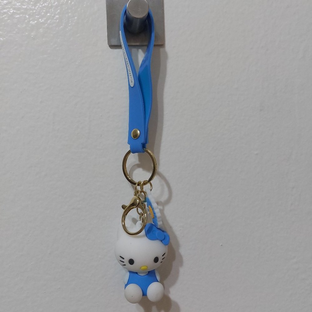 Hello Kitty Keychain Blue Heaven Kawaii Family Cute Family Cool Friends Bag Clip